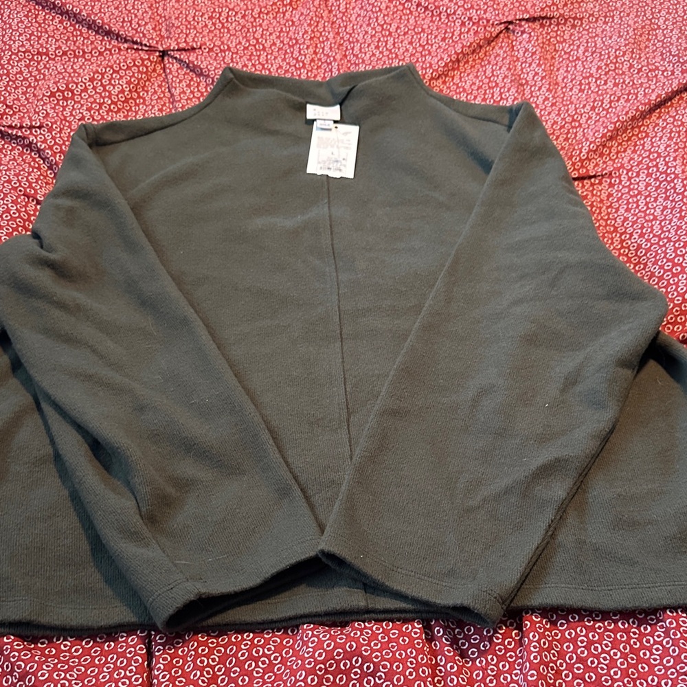 a new day Women's olive green Crew Neck Sweater
